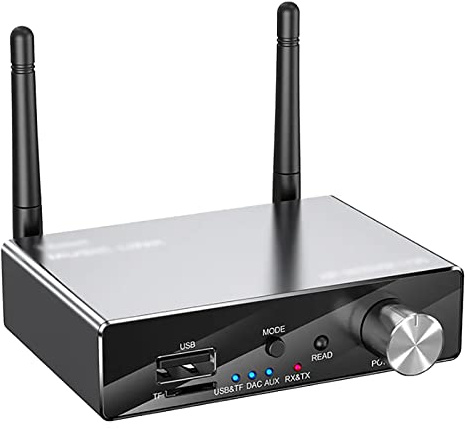 Trasmettitore E Ricevitore Bluetooth 5.3, Adattatore o 6 In 1, Ingresso/uscita Ottico E Coassiale Da 3,5 Mm, Trasmissione A Lunga Distanza Fino A 30 Metri, Adatto Per Tv