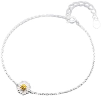925 Sterling Silver Chrysanthemum Stud Earring Pendant Necklace Anklets For Women Jewelry