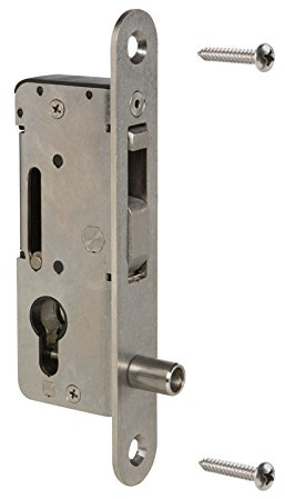 LOCINOX Einsteckschloss H-COMPACT Übersteighemmend da ohne Drücker, Drehtor, Schiebetor ohne Zylinder