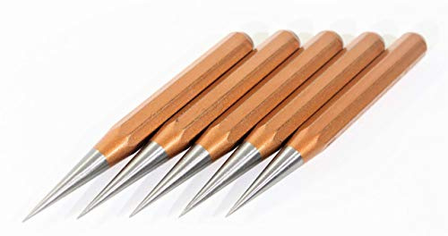 RENNSTEIG - Punzones de perforación octogonales (5 unidades, 100 x 10 x 1 mm, metal)