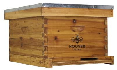 Wax-Coated 10 Frame Beehive - (1) Deep & (0) Mediums Fully Assembled Fully Assembled