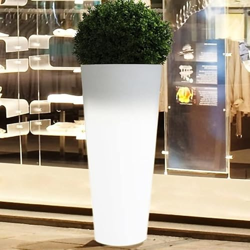 Macetero Maceta 90cm con luz led (Luz Blanca, Cable)