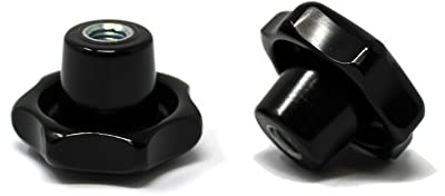 Ganter Normelemente/DSM – Sterngriff M8 (50) – nach DIN 6336 – 1 Stück | Griff Duroplast - Gewindebuchse Stahl verzinkt [TrueSpec Präzision] Innengewinde M8 – Sterndurchmesser 50 mm