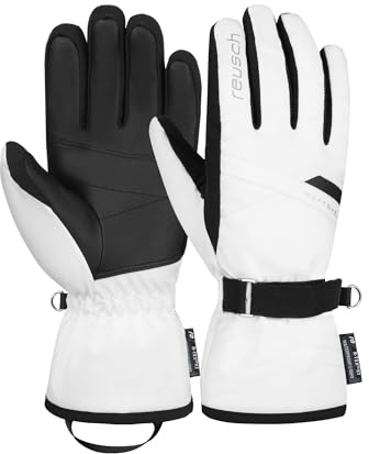 Reusch Skihandschuhe für Damen | extra warm & wasserdicht mit Softshell | atmungsaktive Winterhandschuhe mit langer Stulpe, für Ski, Outdoor & Freizeit, Größe 6-8,5, Helena R-TEX XT