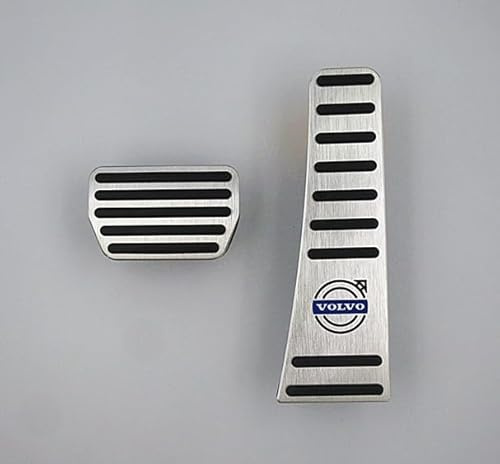 PEIXEN Auto Pedal für Volvo XC90 2015 2016 2017 2018 2019 2020-2024, Aluminium Legierung Anti-Rutsch Pedalkappen Bremse Kupplungen Gaspedal Abdeckung Ersetzt Set Interieur Schützen Zubehör,B