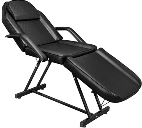 Alightup Table de Massage Pliante Professionnelle Legere Aluminium Housse Table Massage Lit Cosmétique Massage 3 Sections Portable Ergonomique Noir