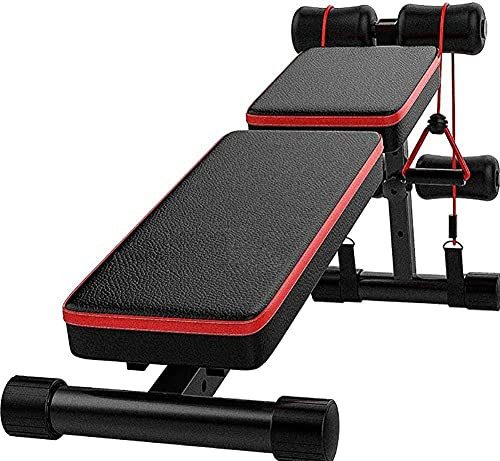 DSeenLeap Sit-ups Hilfs-Multifunktions-Hantelbank, verstellbares Rückenlagebrett, Hantelbank, Bauchmuskeln, Fitnessgeräte für das Heim-Outdoor-Fitnessstudio, Männer und Frauen, allgemeiner Zweck
