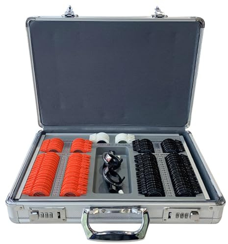 KHZKHC 104 Pieces Trial Lens Set, Lens Case Optometry Equipment, Trial Lens Case, For Vision Testing Ophthalmology Department, Optical Shop