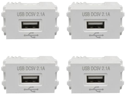 Giwnhvx 4X Pannello di Ricarica per Telefono Portatile Modulo di Alimentazione USB Presa 220 V Trasformatore 5 V 2.1 Adattatore di Commutazione Presa di Corrente di Ricarica USB