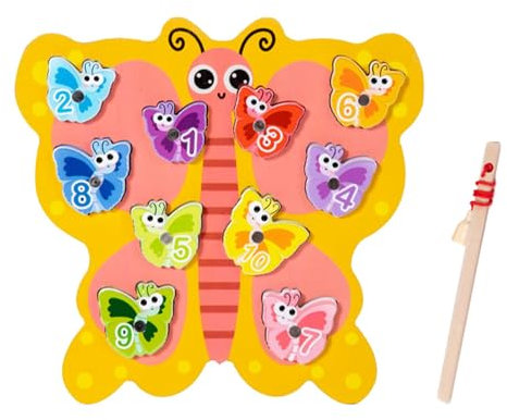 Jiimhte Kinder Angel Spielzeug, Kleinkindfischereispiel, Magnetic Fishing Pool Spielzeugspiel, Tool für sensorische Bildungskompetenztraining für sensorische Bildungslern, Geburtstagsfeier für Kinder