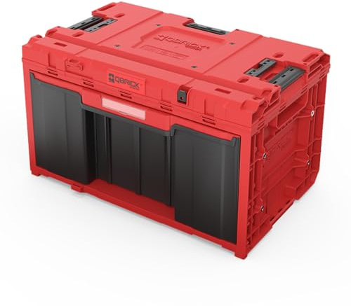 Qbrick System ONE Drawer 1 Toolbox 2.0 Red Ultra HD Custom Werkzeugbox 587 x 380 x 340 mm 32,5 L mit einer Schublade