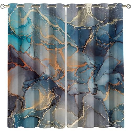 Kinder Gardinen Kinderzimmer Junge Mädchen Blickdicht Moderner Minimalistischer Heller Luxusmarmor 234X230Cm 2Er Set Verdunkelungsvorhang Thermovorhang Hitzeschutz Vorhänge Wohnzimmer Schlafzimmer