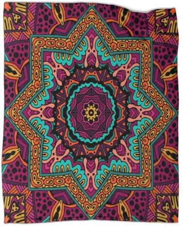 kaiyun La Coperta Motivo etnico E Il Copridivano Letto Arte astrattae Tribale Sono Morbidi E Confortevoli Al Tatto,adatti Per Riscaldare Tutta La Famiglia 40x50inch(100x130cm)