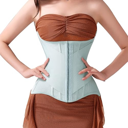 Yixinly Corsé para mujer, para adelgazar el abdomen, cintura entrenadora para mujer, cinturón abdominal en forma de U, para sentarse durante mucho tiempo, verde menta (S)