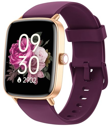 Smart Watch for Women Men(Answer/Make Calls), 1.85 HD Screen Fitness Watch with SpO2 Heart Rate Sleep Monitor, Smart Watches 100+ Sport IP68 Waterproof, Step Counter Ladies Smartwatch for iOS Android