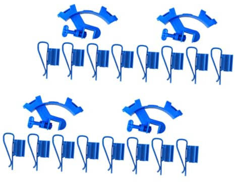 MERRYHAPY 20pcs Aquarium Hose Clamp Fish Tank Pipe Clips Water Pipe Holders for Tidy Hose Management and Secure Mounting in Various Tank Systems
