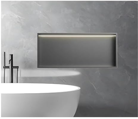 Installazione facile di stoccaggio impermeabile dello scaffale della doccia da incasso nessuna piastrella necessaria per il rinnovamento del bagno