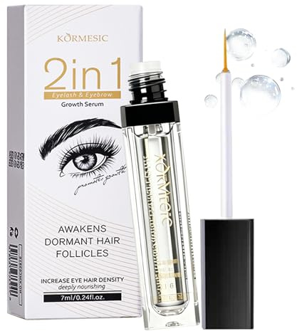 Serum Pestañas Crecimiento,2 en 1 serum de pestaña y ceja,Suero Fortalecedor Y Alargador,suero potenciador de pestañas sin prostaglandina,Estimula Crecimiento,resultados duraderos-7ML