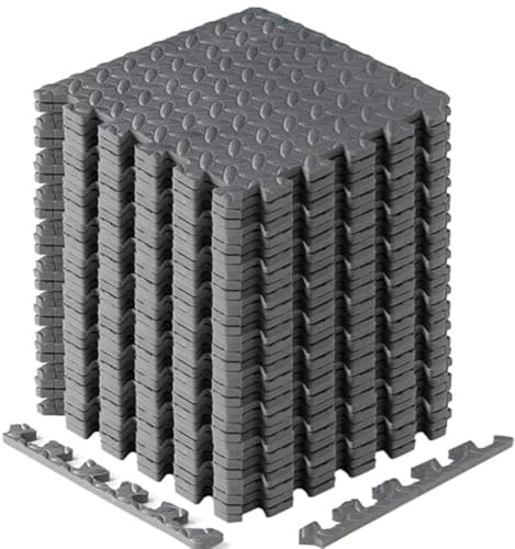 Yes4All 30x30 cm bis zu 3.3 m² Set 12/16/36 Eva Matten Schutzmatten Bodenschutz Bodenfliesen Sportmatte Fitnessmatte Gymnastikmatte Pool Unterlage Outdoor Garagenboden Matte Outdoor Camping