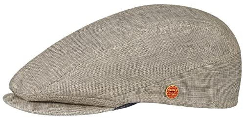 Mayser Delian Schirmmütze Flatcap UV-Schutz Made in EU Herren Frühling Sommer beige 55 cm