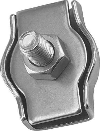 FASTON® Simplex Drahtseilklemme 8 mm Edelstahl A4 V4A (2 Stück) Seilklemmen Drahtseil Klemme Kabelklemme Anzug für Seil