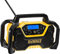 Dewalt DCR029 Compact Bluetooth® Radio 240V & Li-ion Bare Unit, the 30W speakers and customisable equalizer provide excellent sound quality.