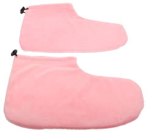 Lurrose 1 Paar Paraffin Wachs Booties Paraffin Bad Liner Fuß Umfasst Isolierte Fuß Wraps für Fuß Rosa