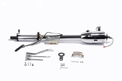 ND 30'' Auto Column Shift Tilt Steering with Key & Wheel Adapter Chrome (DM-8532C)