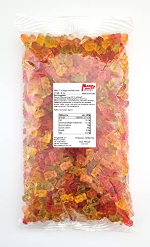 Fruchtgummibärchen - 1000g - Bärenstarkes Naschvergnügen