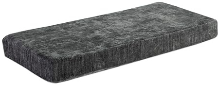 Loveboat Bench Cushion 36x18 Inch Soft Non-Slip Furniture Cushions for Bench Couch Swing Setee with Ties, Dark Grey