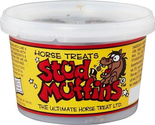 Tack Shack of Ocala Stud Muffins, Horse Treats, Stud Muffins for Horses, Treats for Horses, Horse Cookies, Cookies for Horses, Treats, Pet Supplies, Pet Treat (10oz)