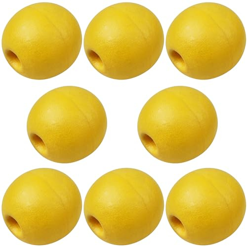 VATEICO Buoys Floats Rope Floats Marine,4/8 Packs Deep Water Float Fishing Marker Buoys Bulk for Boats Swimming Kayak Crabbing Trail Dock Pool Anchor Lines,Yellow HY7-8PCS