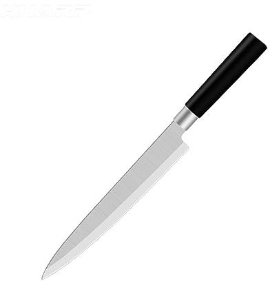 FBITE Coltello da chef in stile giapponese da 8 pollici Coltello da chef in acciaio inossidabile Coltello da cucina for pesce Sashimi Carne Salmone Coltello da sushi Coltello da cucina for affettare