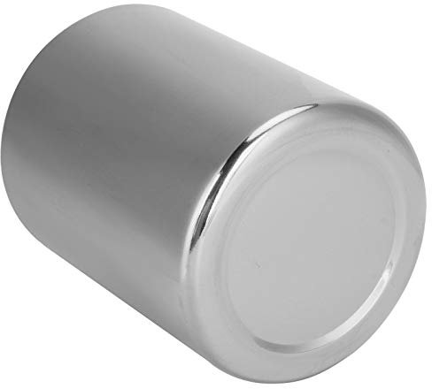 HURRISE Goldfarbener Stiftebecher aus Edelstahl für das Heimbüro, Glänzender Stifthalter, Mehrzweck-Make-up-Pinselhalter, Schreibtisch-Organizer (SILVER)