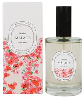 Feelit - Raumspray - Erinnerung an Málaga - Jasmin-Duft - Aromatisches Raumspray - Zum Verschenken - Wiederverwendbare Flasche - Handgefertigtes Produkt - Spanien