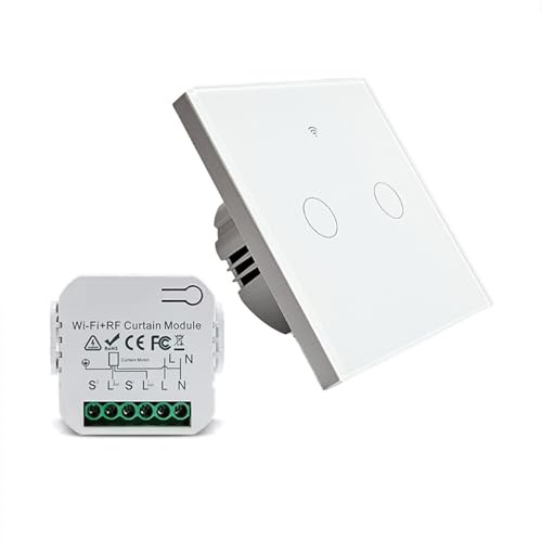 Pack miniswitch et interrupteur sans fils connecté tactile double SomLife app tuya smart life Alexa/Google Home