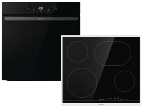 Gorenje Dark Pepper Set SCD - Backofen BOS6737E20FBG + Glaskeramikkochfeld ECT643BX autark