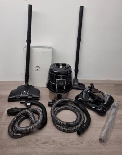 Hyla EST Water Filtration Vacuum Cleaner System, Black, with Accessories and Hoses