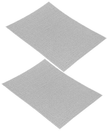 FUNNETOYU 2pièces Tapis De Cuisson Antiadhésifs Maille Lot De Résistant Pour Barbecue Et Four Polyvalent Pour Viandes Légumes Et Pâtes