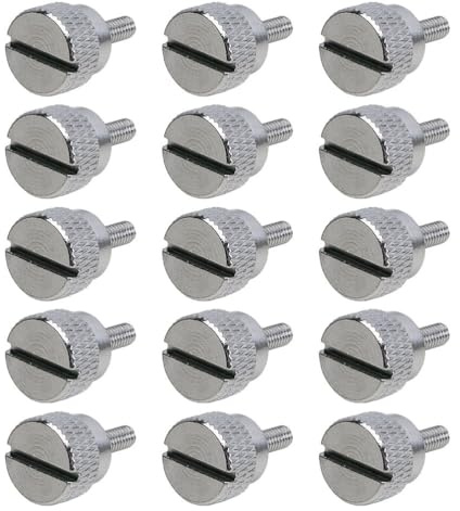 DIYEAH 15 Viti per Piedino premistoffa per Cucire: Viti a Testa zigrinata da stringere a Mano per Una Facile Sostituzione - Precisione per Prestazioni di Cucito migliorate