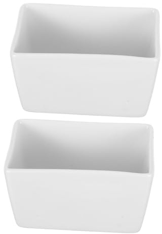 NOLITOY 2 Piezas Azucarero Ceramica para Cocina Restaurante y Cafetería Azucarero Pequeño de Cerámica para Almacenar Sobres de Azúcar de Cerámica para Uso Diario