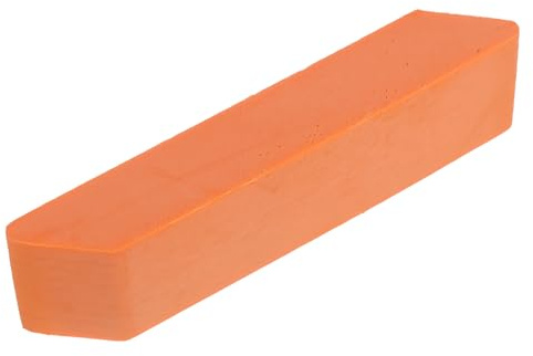 NIYANGLE Limescale Brush and Stainless Steel Decontamination Eraser for Kitchen Faucet Cleaning, Orange Scrub Eraser with Stain Remover for Daily Use on Glass, Mirrors, and Cast Iron Pans