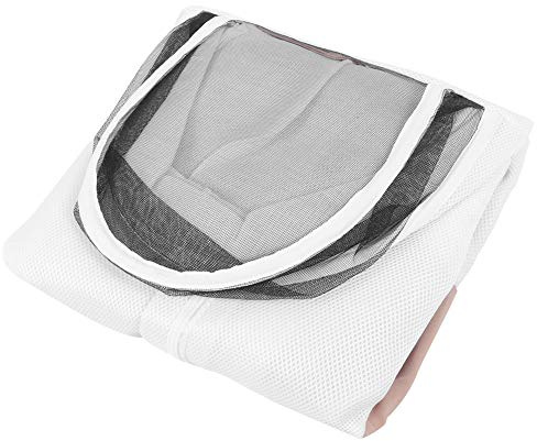 BTOSEP Biodlardräkt med dubbla dragkedjor och ventilation för biodlare, vitt Air-Mesh, storlek L, XL, XXL, #311, L