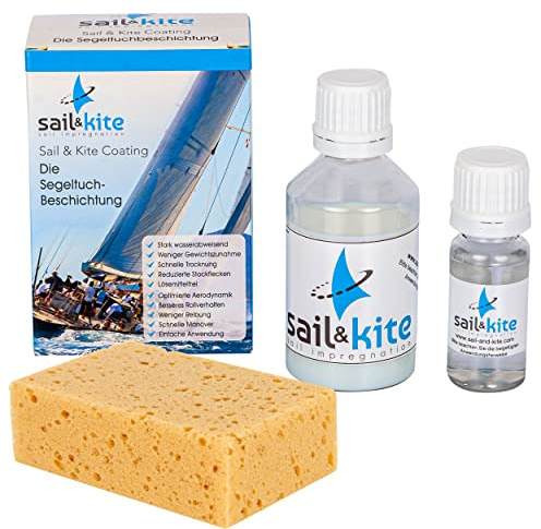 Sail & Kite Coating | Voile lisse | Meilleure performance | Longue durée de vie | Revêtement de voile avec imprégnation | Pour tous les tissus synthétiques