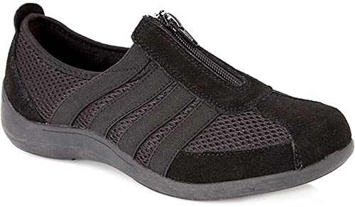 Pavers Womens Casual Zip Up Trainers | All Year Round | Slip On Shoe | Zip | Memory Foam Insole