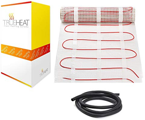 Electric Underfloor Heating Mat Kit for Tile or Stone Floors 200W/m2-1m2 (4.5m2, None)