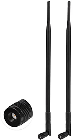 Eightwood 4G LTE Antenna 9dbi RP-SMA Antennae Compatible with Spypoint Link Tactacam Stealth Cellular Trail Camera Outdoor Wildlife Hunting Game Cam Security Camera (2-Pack)