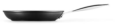 Le Creuset Sartén baja de aluminio antiadherente, diámetro 26 cm, para todas las fuentes de calor, incluso la inducción, Antracita/Plateado, 51112260010002