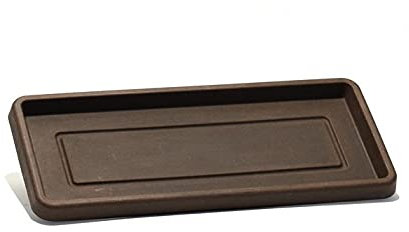 Soucoupe rectangulaire courte en résine cm. 60 Bronzantico