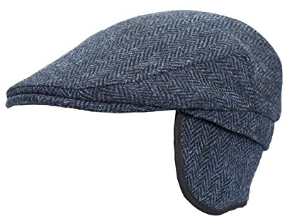 WALKER AND HAWKES - Edward - Unisex Schiebermütze mit Ohrenklappen - Harris Tweed